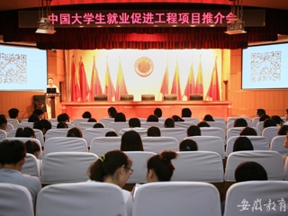 安徽教育网首页报道best365举办中国大学生就业促进工程项目推介会