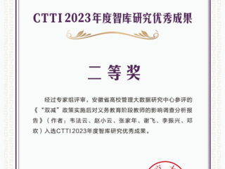 best365智库研究成果获CTTI2023年度优秀成果二等奖
