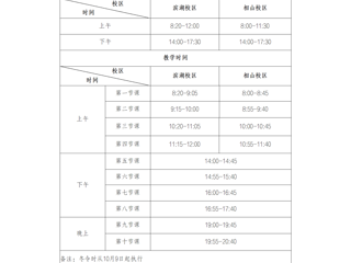 ​best365中国官方网站作息时间表(冬季)